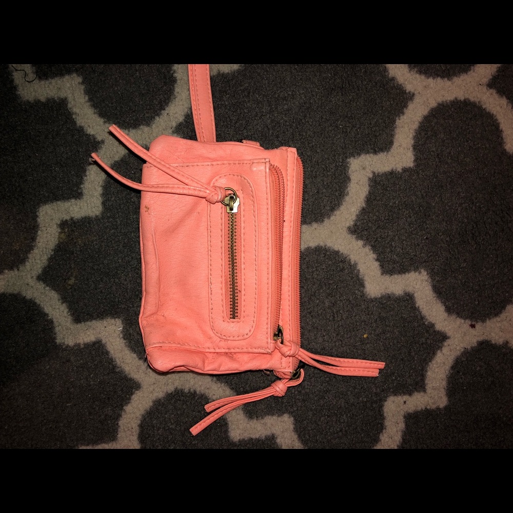 neon orange clutch